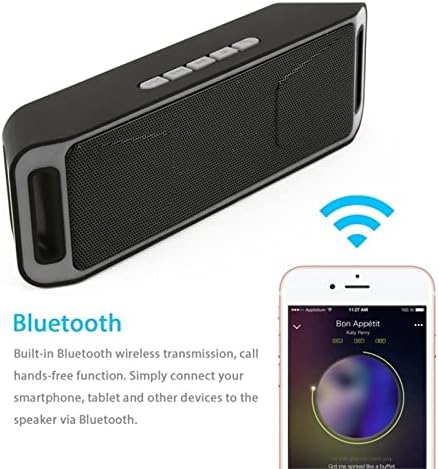 1vZhv3 Hordozható, Vezeték nélküli, Bluetooth Hangszóró Újratölthető a Hívás Fm Tf Kártya USB Aux