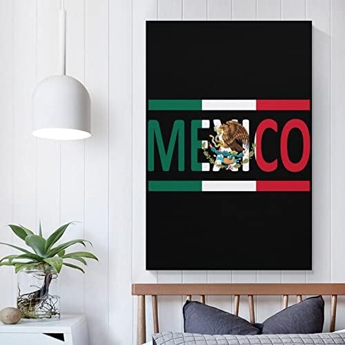 Mexikói Zászló Nyomtatott Festmény Wall Art Modern Grafika Függőleges Lógó Képet a Hálószobában Otthon Dekoráció