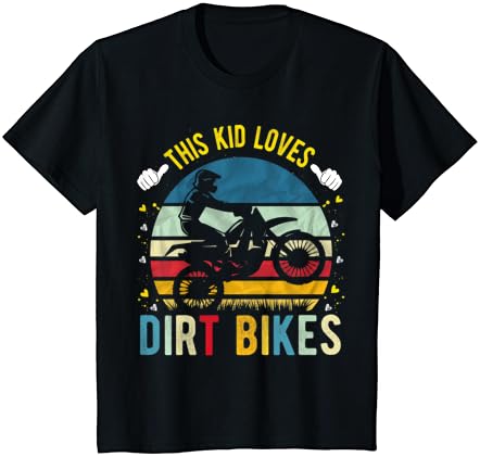 Gyerekek, Ez A Kölyök Szereti A Piszkot Kerékpár Motocross Motoros Póló