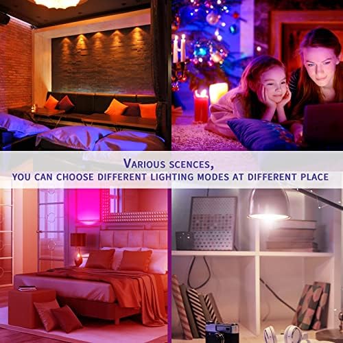 AOZBZ GU10 RGB LED Izzók, 4db 8W színváltó LED Izzó Távirányítóval Szabályozható Hangulat Fény 16 Statikus Szín, 4 Vaku Mód, házi Színpadon,