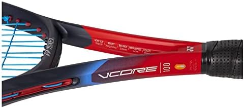 Yonex VCORE 100 Scarlet 7 Gen Teljesítmény Teniszütő - Ideges, Szintetikus Gut Ütő, Húr A Választott Színek - Pontos Spin &