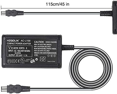 AC-L100A AC Adapter Töltő Kompatibilis: Sony CCD-TRV16, CCD-TRV25, CCD-TRV36, CCD-TRV37, CCD-TRV68, CCD-TRV128, CCD-TRV138, MVC-FD, DSC-S30,