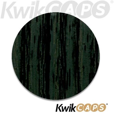 KwikCaps® PVC Fekete Észak-Fa Öntapadó Csavar Fedél Caps Köröm & Cam Kiterjed. 13mm Kereskedelmi Csomag 630