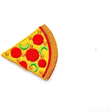 PLpatch Készlet 2 Kicsi. Mini Pizza hot-Dog gyorsétterem Kis Aranyos Rajzfilm Logo1 Varrni Vas a Hímzett Applied Jelvény Jel Javítás