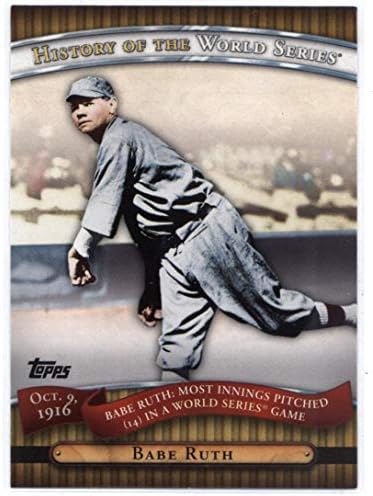 2010 Topps Történelem, a World Series HWS3 Babe Ruth Boston Red Sox Baseball Kártya NM-MT