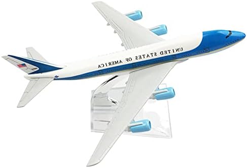 MOUDOAUER Alufelni Air Force One-747-es Repülőgép Modell Repülőgép Modell 1:400 Modell Szimulációs Harcos Tudományos Kiállítás Modell Gyűjtemény