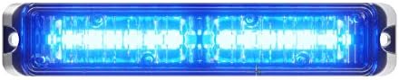 Abrams SAE Osztály-1 Flex 12 [Kék/Blue] 36W - 12 LED Rendőrség & EMS Jármű Teherautó LED Rács Fény Fejét, Felületre Szerelhető