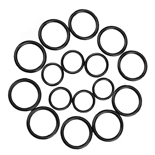 Eyech 222pcs Gumi O Gyűrű Választék Szett O-Ring Kit 17 Méretű Univerzális Alátét Tömítés Választék Állítsa be az Autóipari,Elektronikai,Vízvezeték