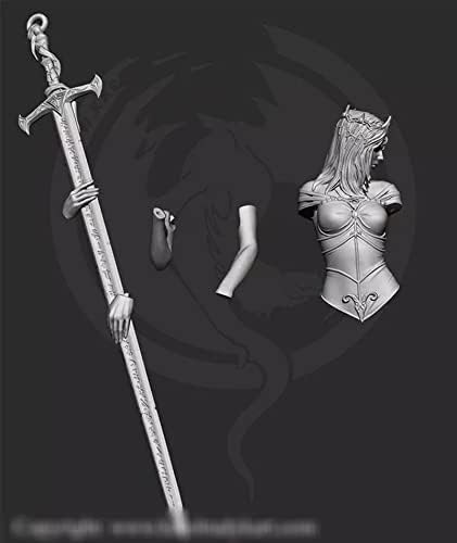ETRIYE 1/10 Gyanta Karakter Mellszobor Modell Ősi Fantasy Démon Női Harcos Fröccsöntött Modell Mellszobor Kit (Darabokban, majd Festetlen)/Ye179