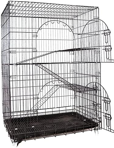 Beltéri Nagy, 4 Rétegű macska a ketrecben Kerítés Doboz ketrec 36*24*51 hüvelyk macska a Ház Oldalsó Ajtó Lejtőn Létra Többi Platform
