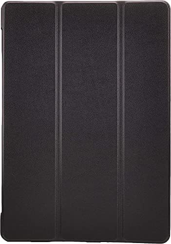 dtab D-01K Esetben Tri-Fold Vékony PU bőrtok Fekete [Védőfólia + Toll] docomo Huawei MediaPad M3 Lite 10 wp 73660-13