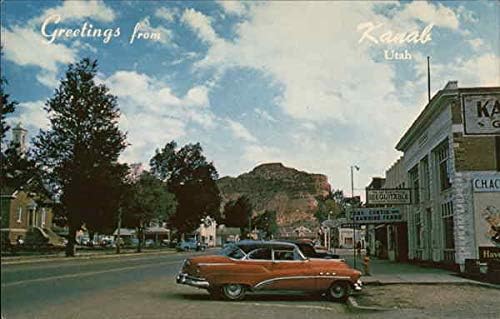 Utcai Jelenet Kanab, Utah UT Eredeti Régi Képeslap