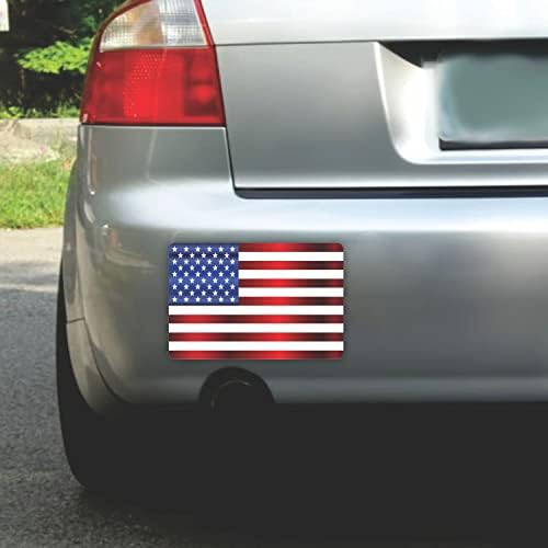 Amerikai Zászló Matricák - (Csomag 12) 6x4 Nagy USA Hazafias Laminált Vinil Lökhárító Matrica Autóipari Autó, Teherautó, Ablak, Motoros