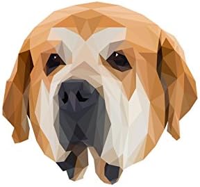 Spanyol Masztiff, Sírkő Kerámia Plakett egy Kép egy Kutyát, Geometriai