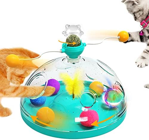 Aokeea Interaktív Macska-Játékok Beltéri Macskák Legjobb Cica Puzzle Játékok Kitty kincsesláda Gyakorlat Macska Labdát a Pálya Teaser
