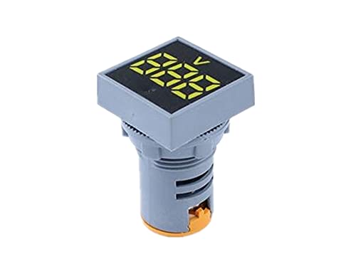 PURYN 22mm Mini Digitális Voltmérő Tér AC 20-500V Voltos Feszültség Teszter Méter Power LED Kijelző Kijelző (Szín : Zöld)