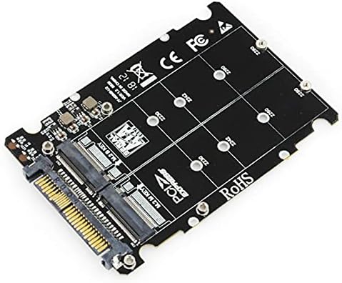 Csatlakozók M. 2 SSD U. 2 Adapter 2in1 M. 2 NVMe s SATA-Busz SSD, PCI-e U. 2 SFF-8639 P9JD - (Szín: 4NB602300-A)