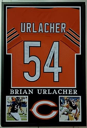 Brian Urlacher Hiteles, Aláírt Pro Stílus Keretes Mez Dedikált SZÖVETSÉG - Dedikált NFL Sisak