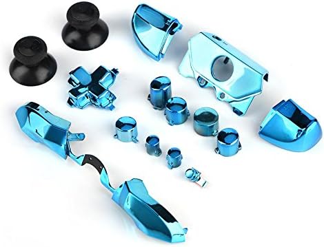 Lazmin Trigger Gombot Meghatározott Esetben Fedezi, a Nem Mérgező Thumbsticks Teljes Gombok Készlet, Csere Xbox Egy 3,5 mm-es Jack Vezérlő(Kék)