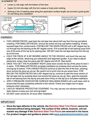 QAA Kompatibilis 2009-2019 Ford Flex 6 Darab Rozsdamentes Kerék Hát az Akcentus Berendezés, Teljes Hosszúságú WQ49341