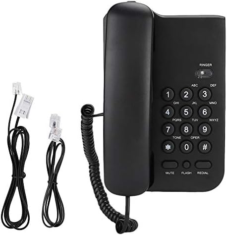 Vezetékes Telefon, Nagy Gomb Kezét Ingyenes Vezetékes Telefon a Hotel Home Office.(Fekete)