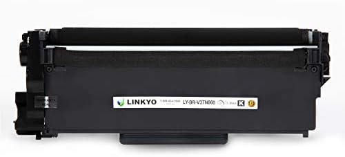 LINKYO Kompatibilis Toner Patron Csere Testvér TN660 TN630 TN-660 (4-Pack, Magas Hozam, Design V3)