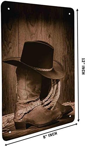 HOSNYE Rodeós Cowboy Adóazonosító Jel Éreztem, Fekete Kalap TETEJÉN Régi Tenyésztéshez, a Kötél egy Antik Fa Csűrben a Nosztalgikus
