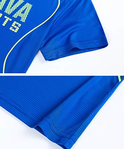Hiheart Atava Fiúk 2-Pack Sport Rövid Ujjú T-Shirt Lélegző Póló Narancs Zöld