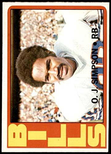 1972 Topps 160 O. J. Simpson Buffalo Bills (Foci Kártya) NM Számlák