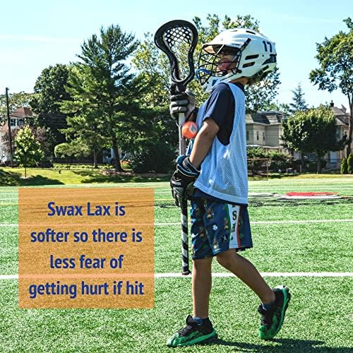 SWAX LAX Lacrosse Képzés Labda - Beltéri Kültéri Gyakorlatban Kevésbé Ugrál & Lepattanó