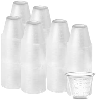 DIMES 1oz Műanyag Gyógyszer Csésze Tömeges Csomag 100-Epoxi Keverés, Gyanta, Keverés, Festék Keverés - 1 Uncia (30 ml) egyszer használatos