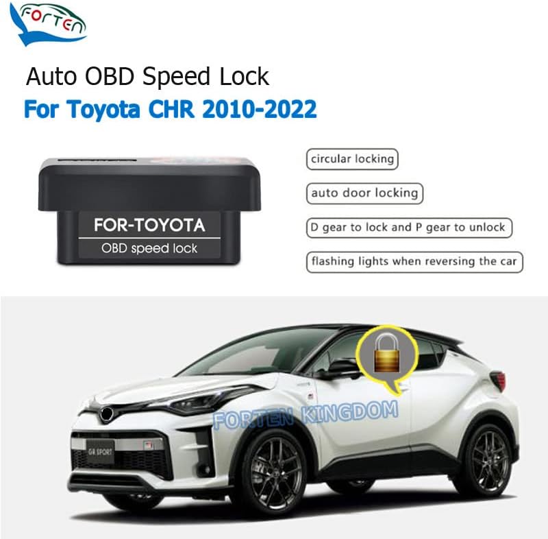 Tizennégy Királyság OBD Ajtót Sebesség Automatikus Zár Kiold Intelligens Eszköz Modul Tartozékok Toyota CHR 2010-2022 Plug