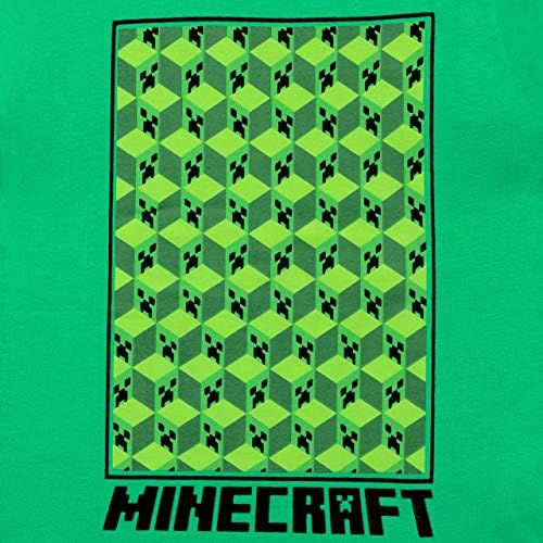 Minecraft Fiúk Creeper Póló Zöld