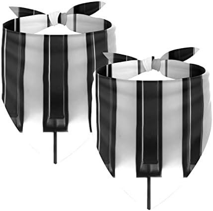 2 Csomag Kutya Kendő Fekete-Fehér Zongora Nyomtatás Pet Sál Állítható Háromszög Előke Kendő Kutya Kiegészítők Kicsi Közepes Nagy Lány Fiú
