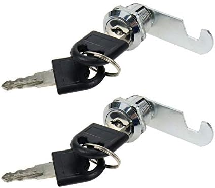 Sscon 2Packs Kabinet Cam Zár 16mm(5/8) hengerzár, Biztonsági Fájl Fiók Zár Postafiók Tool Box Zárak Különböző Kulcs