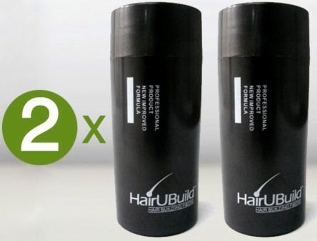 Combo 2X HairUBuild hajhullás Korrektor, Haj Épület Szálak 23 g / 0.8 oz (Világos Barna)