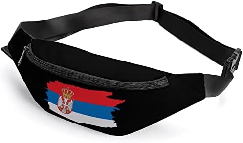 Szerb Zászlót, Öv, Táska, Női Férfi Divat Derékon Kors Táska, Állítható Pánt Utazási Iroda