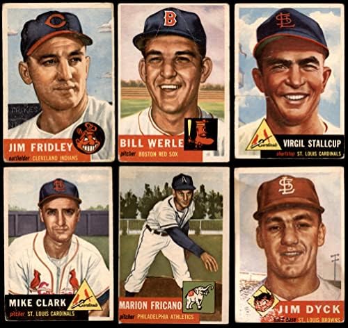 1953 Topps Baseball 25 Kártya Starter Set/Sok (Baseball Szett) GD+