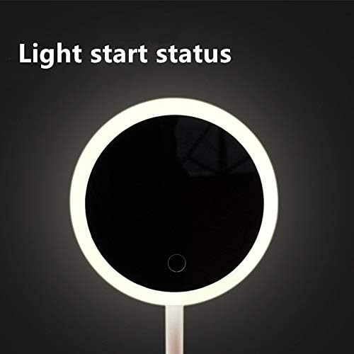 SDFGH LED Smink Háttérvilágítású Tükrök 3 Módok Könnyű Érintés Dimme Asztalon Tároló Doboz, Természetes Fény, Töltse ki Tükrök