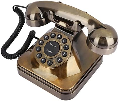 MXIAOXIA Retro Antik Telefon Vintage Bronz Rögzített Tárcsázás a Telefon Klasszikus Vezetékes Vezetékes Telefon, Otthoni Iroda Hotel
