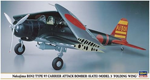 Hasegawa HJT09553 1:48 Nakajima B5N2 Típus 97 Fuvarozó Támadás Bombázó Kate Összecsukható Szárny Különleges Újra a Kérdést Modell
