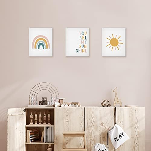 Vászon Wall Art Nyomtatás Óvoda Gyerek Szoba - Te Vagy A Napfény, - Galéria Wrap Montessori Art Kész Lógni (Keret nélkül)