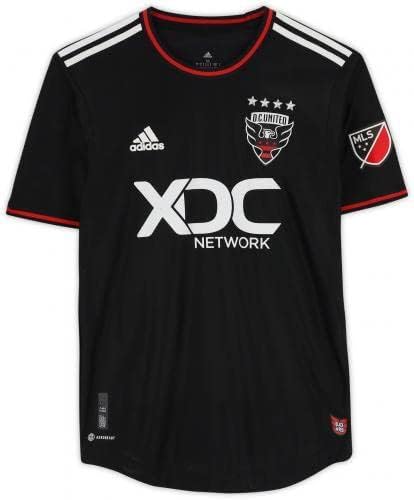 Keretes Tony Alfaro DC Egyesült Dedikált Match-Használt 93 Fekete Jersey a 2022 MLS-Szezon - es Méret M - Dedikált Foci Mezek