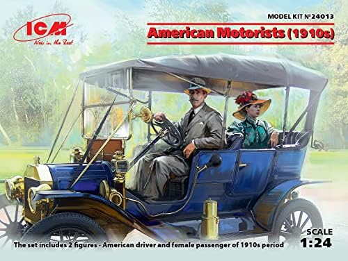 ICM 24013 Amerikai Autósok (1910-es) (1 Férfi, 1 Női alak) - Skála, 1:24