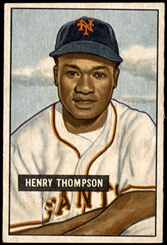 1951 Bowman 89 Hank Thompson New York Giants (Baseball Kártya) EX/MT Óriások
