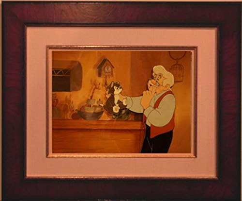 Gepetto, valamint Figaro - Pinokkió Vintage Courvoisier Keretes Termelési Cel - Walt Disney