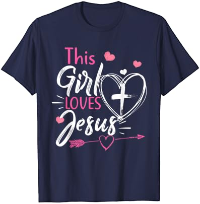 Ez a Lány Szereti, Jézus póló Keresztény Nők Hit Tee Póló