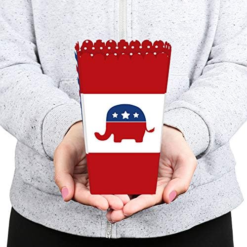 Nagy Dot a Boldogság Republikánus Választási - Politikai Párt Szívességet Popcorn Kezelni Doboz - 12