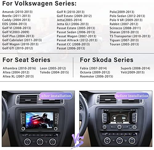 Android 10 Autó Sztereó Apple Carplay VW Jetta Bogár Tiguan Passat Golf Polo Seat Skoda Octavia, 7 Hüvelykes érintőképernyő autórádió,