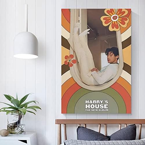 Harry Ház Stílusok Zenei Album Borító Plakátok (2) Wall Art Festmények Vászon Fali Dekoráció lakberendezés Nappali Dekor Esztétikai 16x24inch(40x60cm)